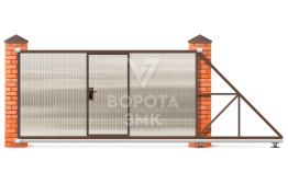 Ворота автоматические 2500×3500 для забора ЗМК-7482