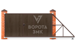 Ворота Faac 3500×2200 откатные ЗМК-7121