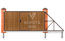 Ворота откатные 2000×2100 с приводом Came ЗМК-7014