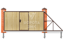 Откатные ворота механические 5 м 5000×1900 ЗМК-7940