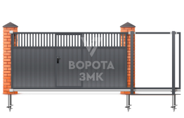 Откатные ворота Алютех 2100×3000 ЗМК-6848